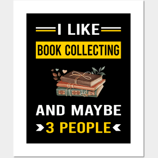 3 People Book Collecting Books Bibliophile Posters and Art